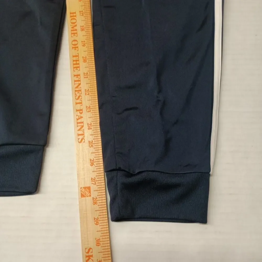 Adidas MultiSport‎ Joggers Men's M Navy Blue White Three Stripe Tricot H46106